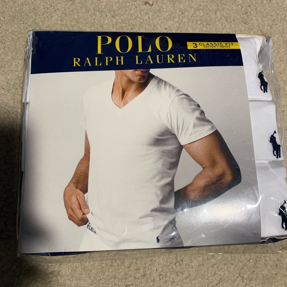 3 pack Polo Ralph Lauren Cotton V-neck